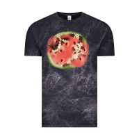Cloud Black watermelon cowhide patch3 Vintage Tee - JahusDesignShop