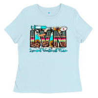 Baby Blue lvn licensed vocational nurse Ladies Tee - JahusDesignShop