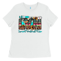 White lvn licensed vocational nurse Ladies Tee - JahusDesignShop