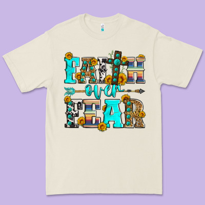 Faith Over Fear Premium Tee Designed By Zillion Design Studio