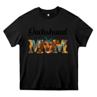 Black western dachshund mom Heavy Core Tee - RanaPortraitStore