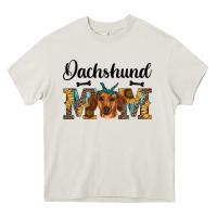 Cream western dachshund mom Heavy Core Tee - RanaPortraitStore