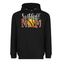 Black Softball Mom Heavyweight Hoodie - Bettercallsaul