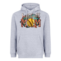Heather Grey Softball Mom Heavyweight Hoodie - Bettercallsaul