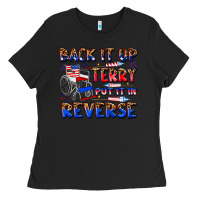 Black back it up terry put it in reverse billie wilder Ladies Tee - texasbilliewilder