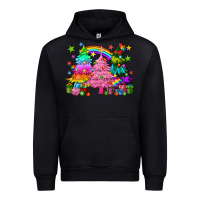 Black pride christmas trees Urban Hoodie - HowdyJamesFarm