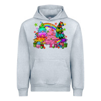Heather Grey pride christmas trees Urban Hoodie - HowdyJamesFarm
