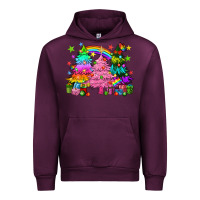 Mauve Wine pride christmas trees Urban Hoodie - HowdyJamesFarm