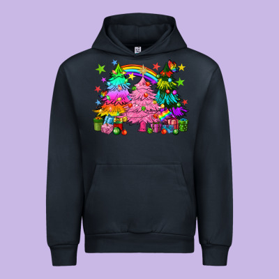 Pride Christmas Trees Urban Hoodie Designed By Howdyjamesfarm