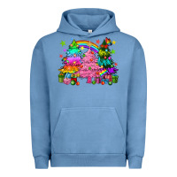 Pigment Pebble Blue pride christmas trees Urban Hoodie - HowdyJamesFarm