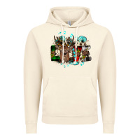 Vintage Artic love wood slice ornament Vintage Hoodie - JahusDesignShop