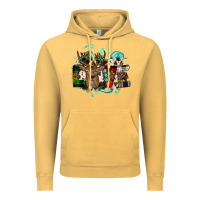 Vintage Mustard love wood slice ornament Vintage Hoodie - JahusDesignShop