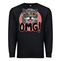Omg Cat Premium Sweatshirt | Teevron