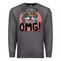 Charcoal Heather omg cat Premium Sweatshirt - Bettercallsaul
