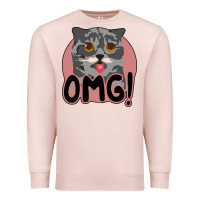Pale Pink omg cat Premium Sweatshirt - Bettercallsaul
