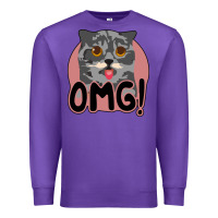 Purple omg cat Premium Sweatshirt - Bettercallsaul