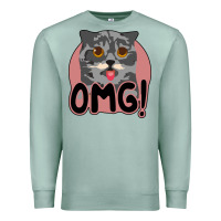 Seafoam omg cat Premium Sweatshirt - Bettercallsaul