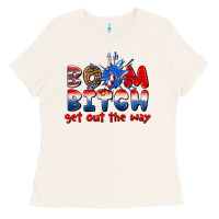 Bone boom bitch get out the way Ladies Tee - texasbilliewilder