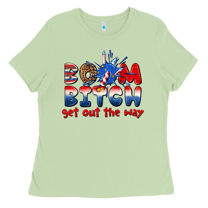 Boom Bitch Get Out The Way Ladies Tee by texasbilliewilder | Teevron