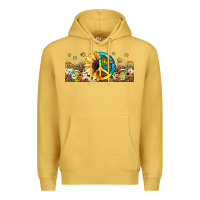 Antique Gold hippie soul leopard sunflower Premium Hoodie - JahusDesignShop