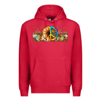 Cardinal hippie soul leopard sunflower Premium Hoodie - JahusDesignShop