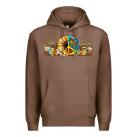 Chestnut hippie soul leopard sunflower Premium Hoodie - JahusDesignShop