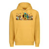 Mustard hippie soul leopard sunflower Premium Hoodie - JahusDesignShop