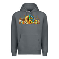 Rock hippie soul leopard sunflower Premium Hoodie - JahusDesignShop
