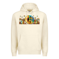 Sandshell hippie soul leopard sunflower Premium Hoodie - JahusDesignShop