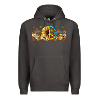 Smoke hippie soul leopard sunflower Premium Hoodie - JahusDesignShop