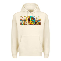 Tofu hippie soul leopard sunflower Premium Hoodie - JahusDesignShop