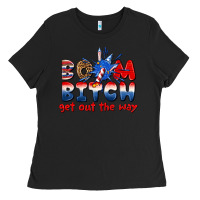 Black boom bitch get out the way Ladies Tee - texasbilliewilder