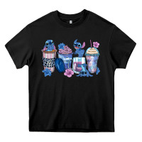 Black stitch coffee cups Heavy Core Tee - Zillion Design Studio