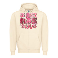 Sandshell christmas vibes pink Zipper Hoodie - MaliasSmallBusiness