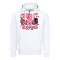 White christmas vibes pink Zipper Hoodie - MaliasSmallBusiness
