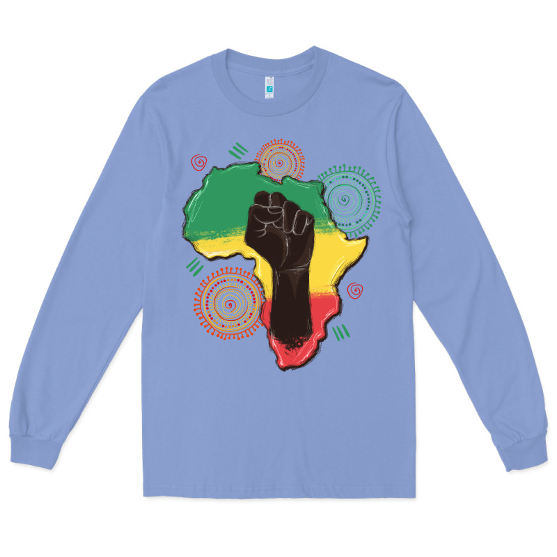 Africa Map Long Sleeve Tee by MaliasSmallBusiness | Teevron