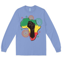 Colony Blue africa map Long Sleeve Tee - MaliasSmallBusiness
