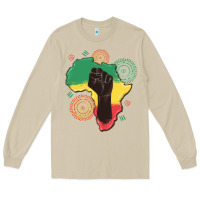 Mushroom africa map Long Sleeve Tee - MaliasSmallBusiness