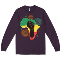 Plum africa map Long Sleeve Tee - MaliasSmallBusiness