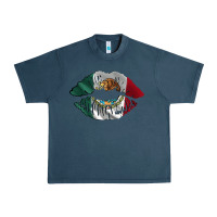 Midnight Navy mexico lips Urban Heavy Tee - AdoDesignShop