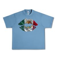 Pebble Blue mexico lips Urban Heavy Tee - AdoDesignShop