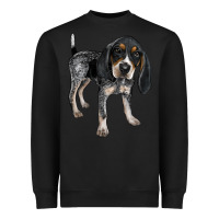 Black bluetick coonhound Heavyweight Sweatshirt - LillyAllenDesigns