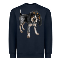 Navy bluetick coonhound Heavyweight Sweatshirt - LillyAllenDesigns