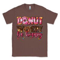 Chestnut donut worry be happy Classic Tee - AdoDesignShop