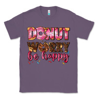 Lavender donut worry be happy Classic Tee - AdoDesignShop