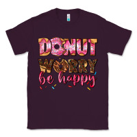 Plum donut worry be happy Classic Tee - AdoDesignShop