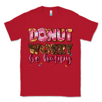 Red donut worry be happy Classic Tee - AdoDesignShop