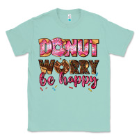 Seafoam donut worry be happy Classic Tee - AdoDesignShop