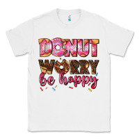 White donut worry be happy Classic Tee - AdoDesignShop
