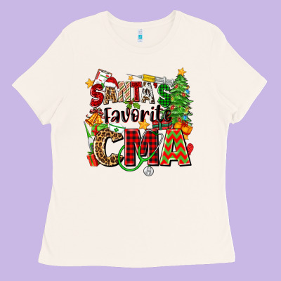 Santa's Favorite Cma Ladies Tee Designed By Zillion Design Studio
